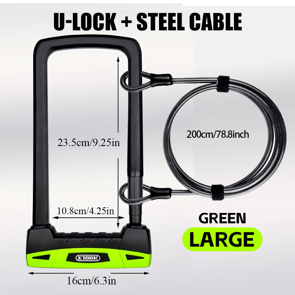 ETOOK Heavy Duty 20T Bicycle U - lock - The Wright Bikes