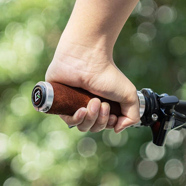 ROCKBROS Anti - Slip Leather Bicycle Grips - The Wright Bikes