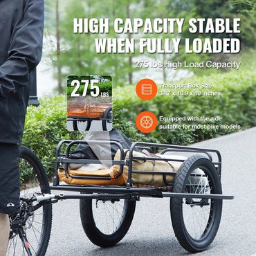 VEVOR High - Capacity 20" Bike Cargo Trailer - The Wright Bikes