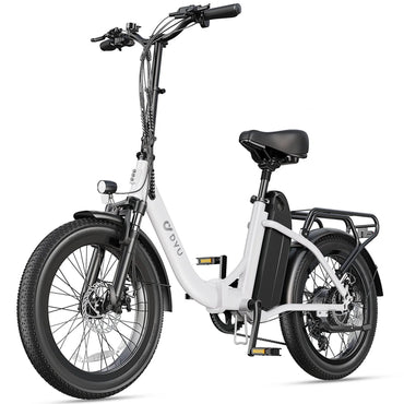 Bicicleta eléctrica de ciudad plegable de neumáticos anchos DYU C9 1000W 20 pulgadas