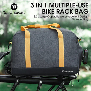 WEST BIKING 8.3L Large Capacity Bicycle Trunk Handbag - The Wright Bikes