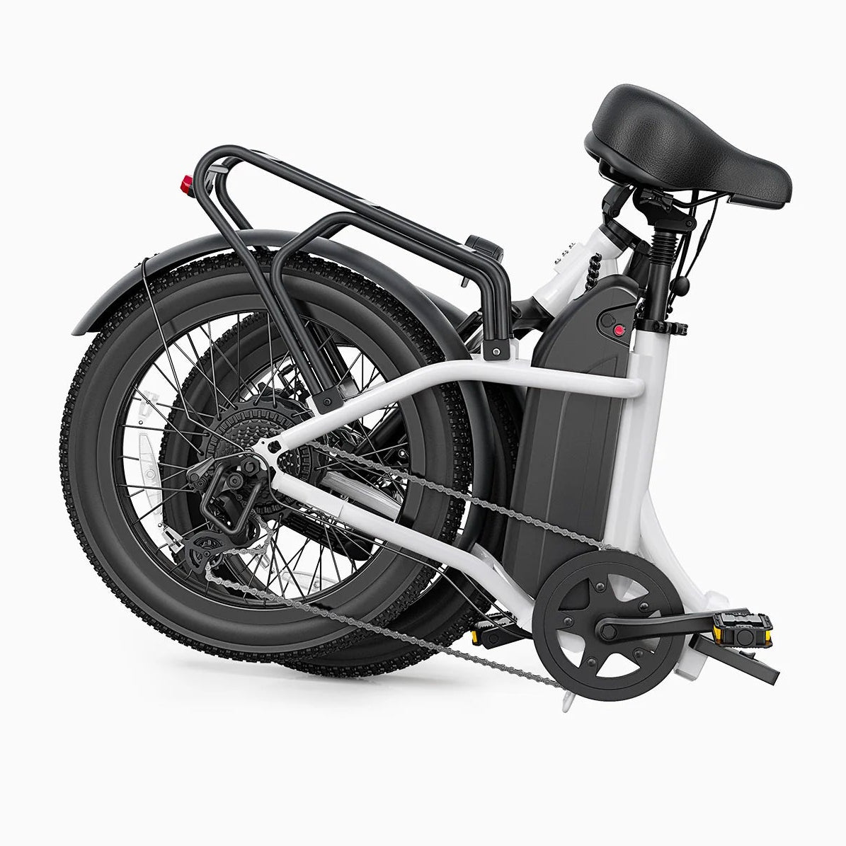 Bicicleta eléctrica de ciudad plegable de neumáticos anchos DYU C9 1000W 20 pulgadas