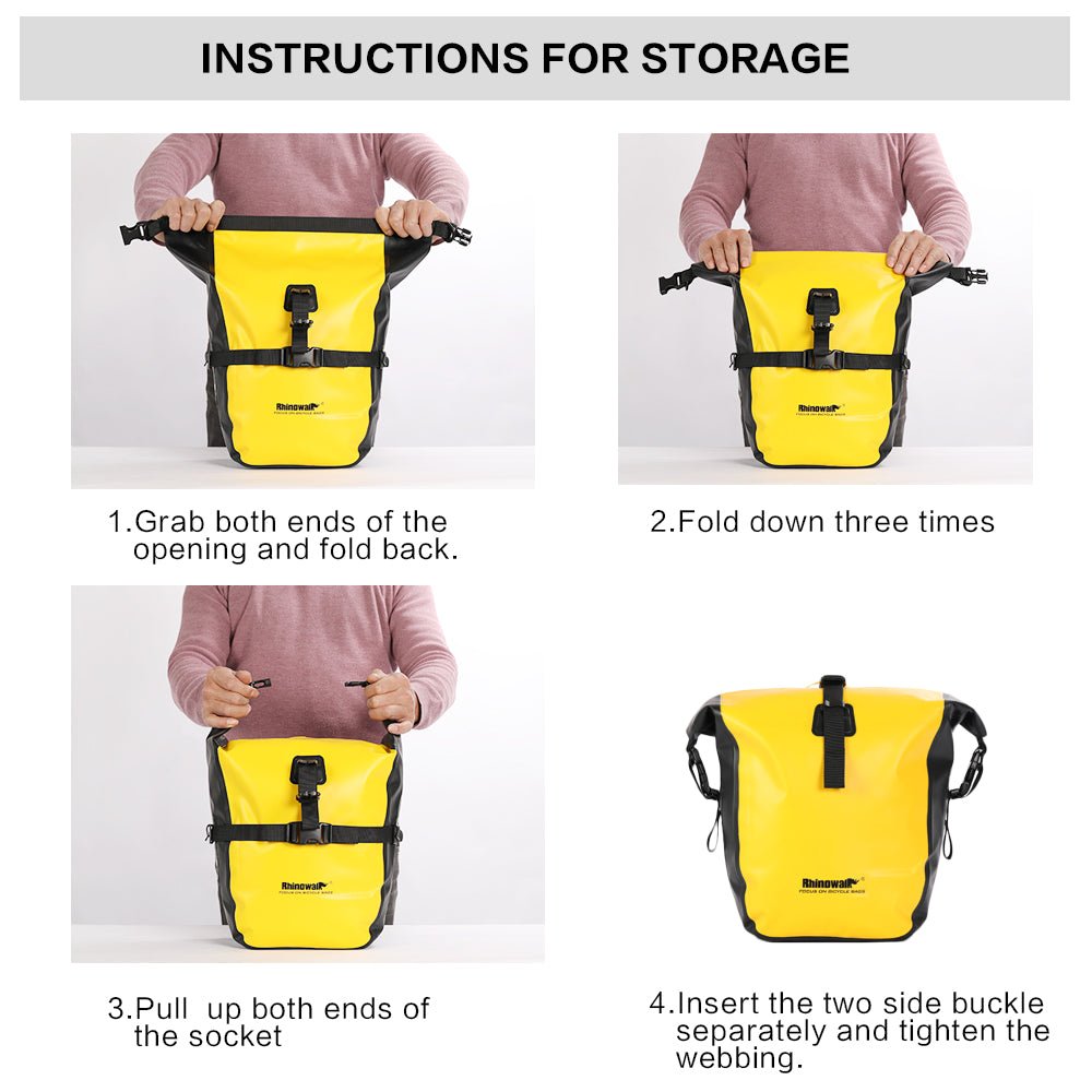 Rhinowalk 20L Waterproof Bicycle Pannier Bag - The Wright Bikes