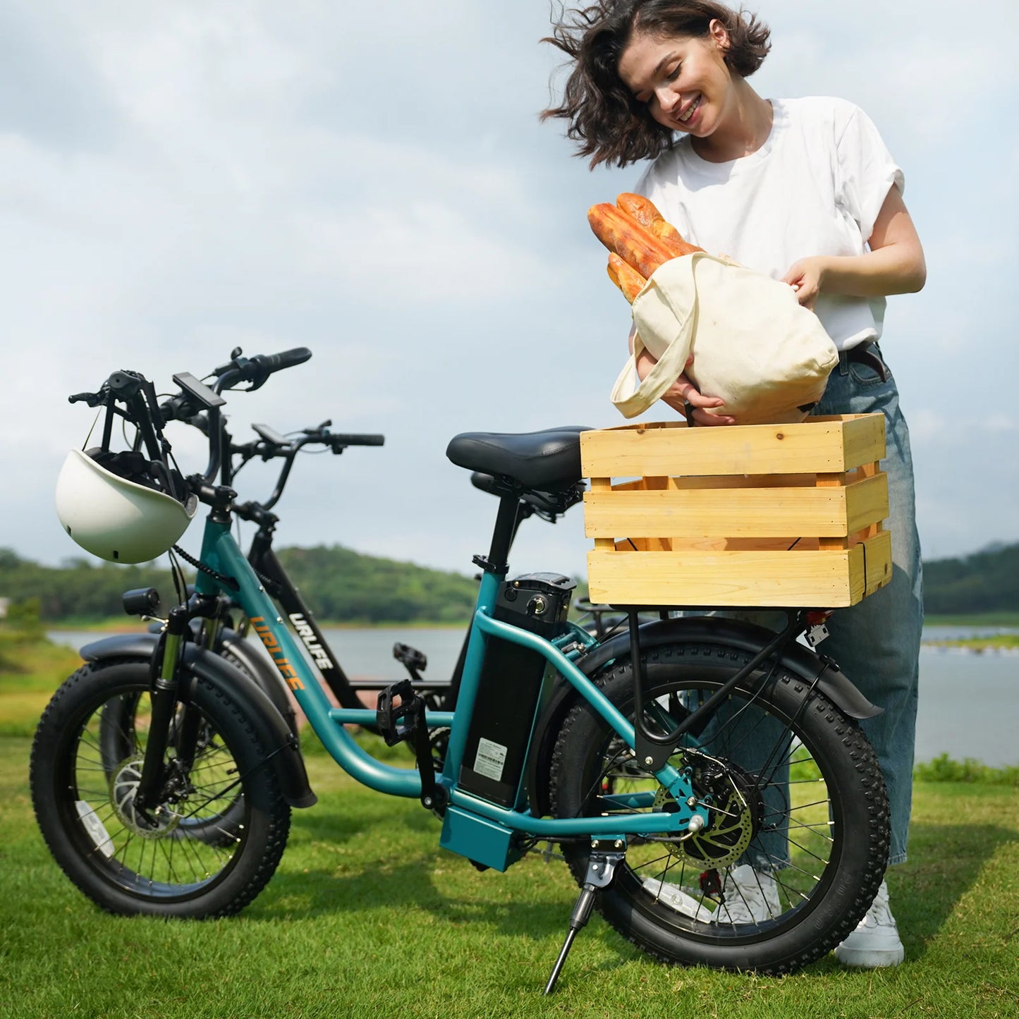 URLIFE E20 1000W 7 - Speed Fat Tire City E - Bike - The Wright Bikes