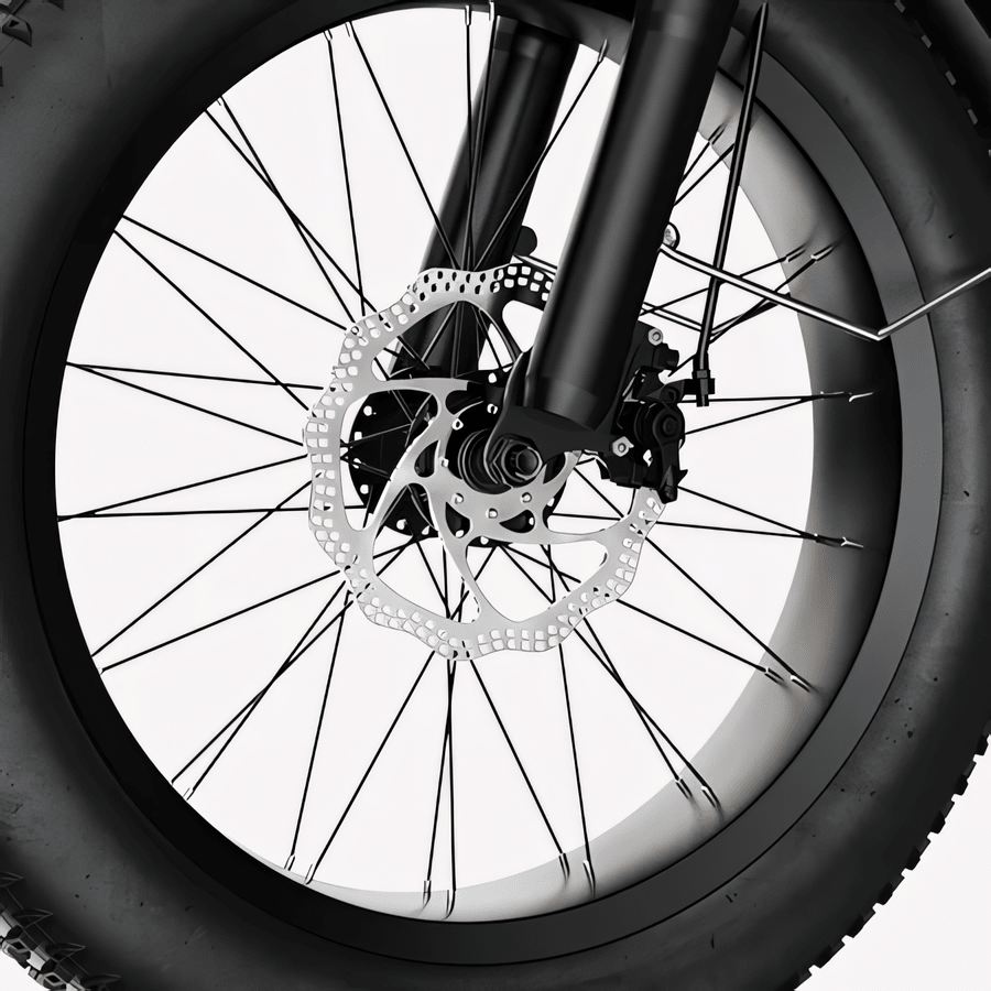 CYBERVELO EK4 1000W 7 - Speed Fat Tire Folding E - Bike - The Wright Bikes