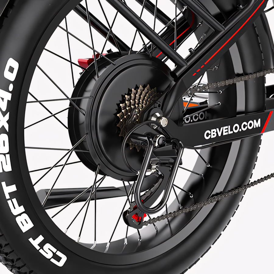 CYBERVELO EK9 5000W 7-Speed Fat Tire Mountain E-Bike