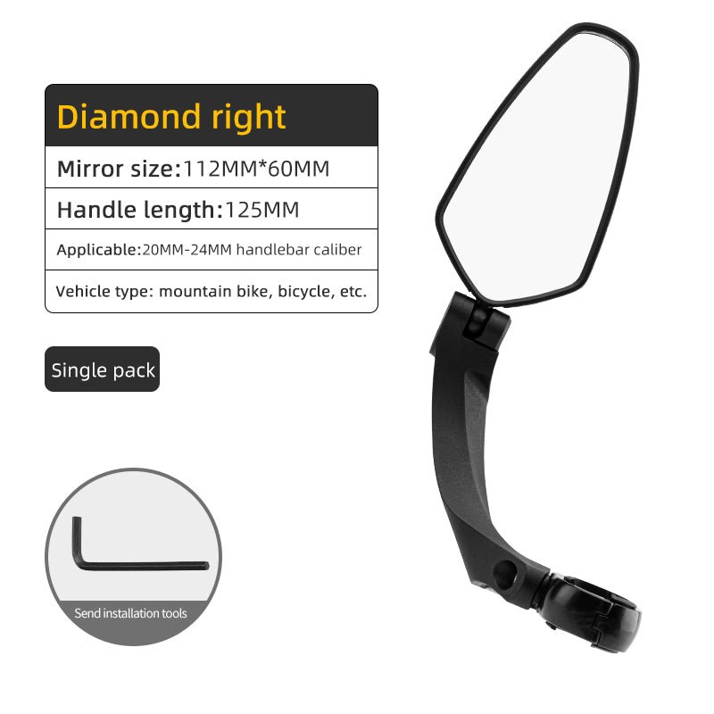 ROCKBROS Rear View Handlebar Bicycle Mirror - The Wright Bikes