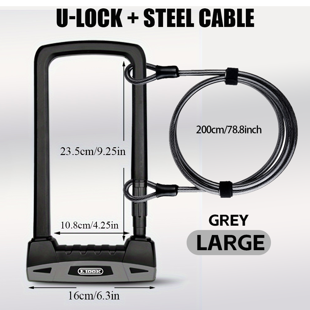 ETOOK Heavy Duty 20T Bicycle U-lock image 18