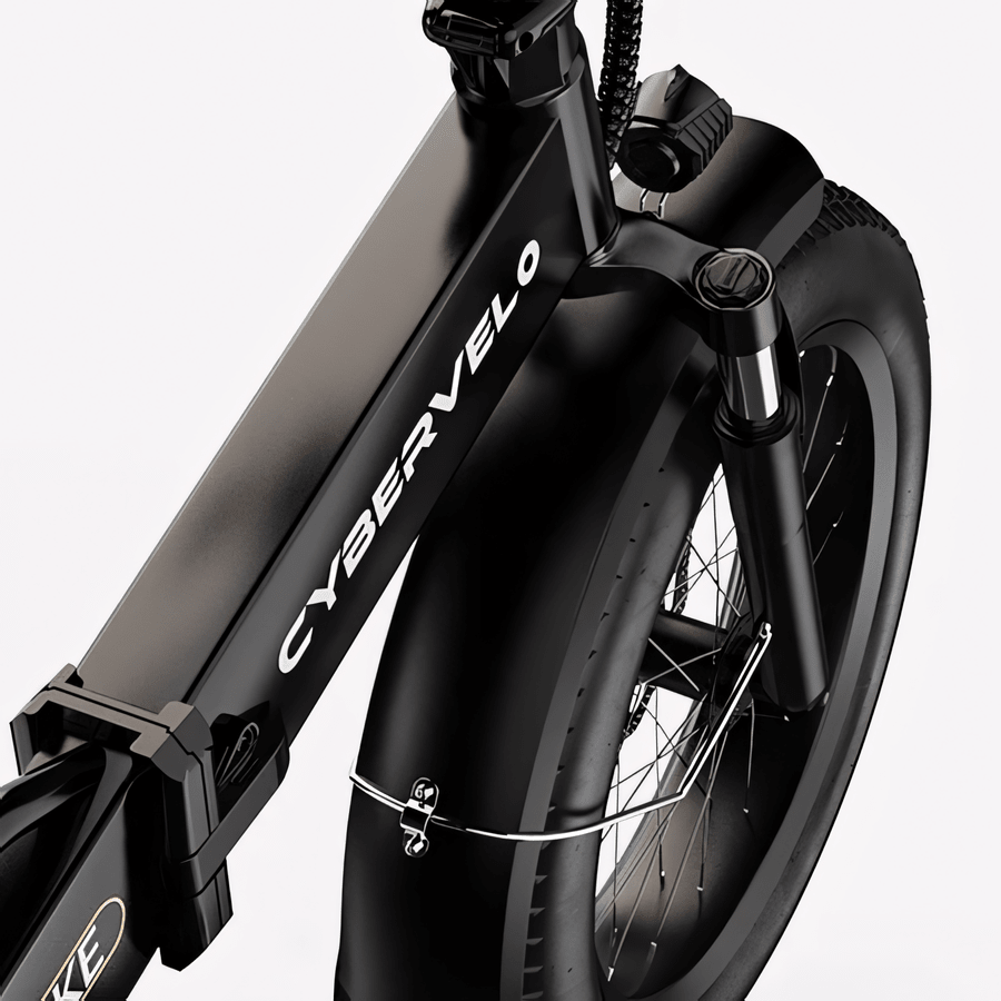CYBERVELO EK4 1000W 7 - Speed Fat Tire Folding E - Bike - The Wright Bikes