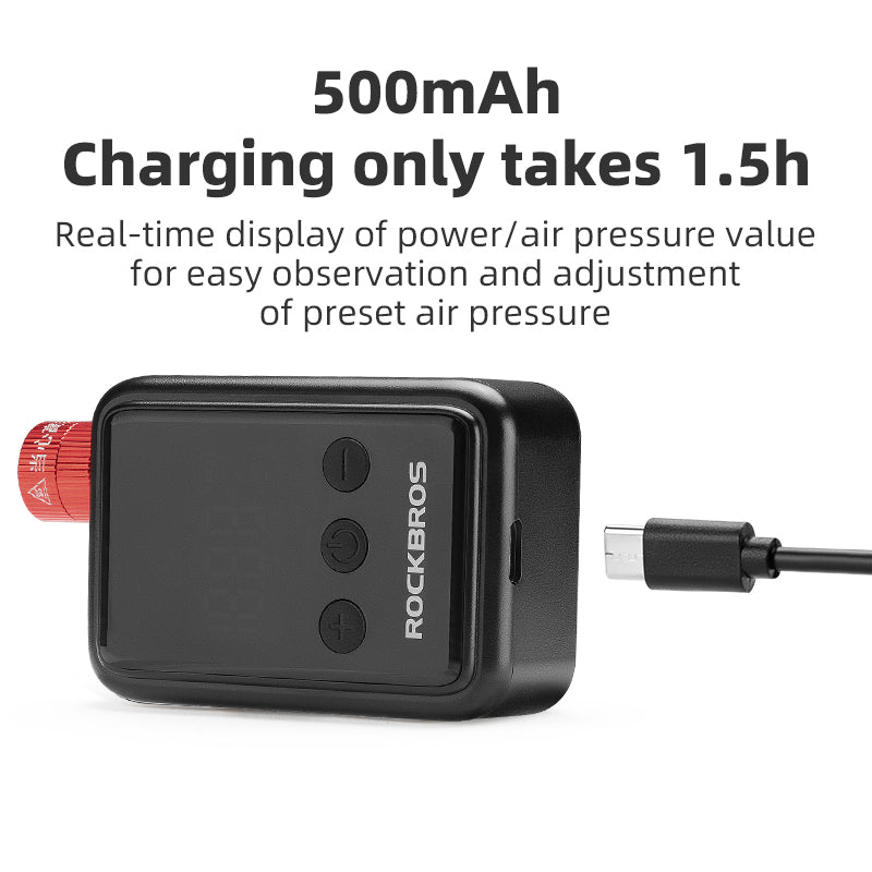 ROCKBROS 150 PSI Portable Pocket Bike Electric Air Pump image 7