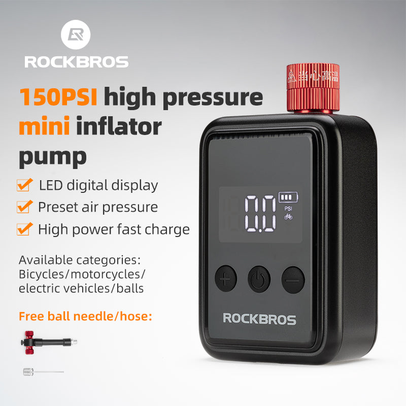 ROCKBROS 150 PSI Portable Pocket Bike Electric Air Pump image 6