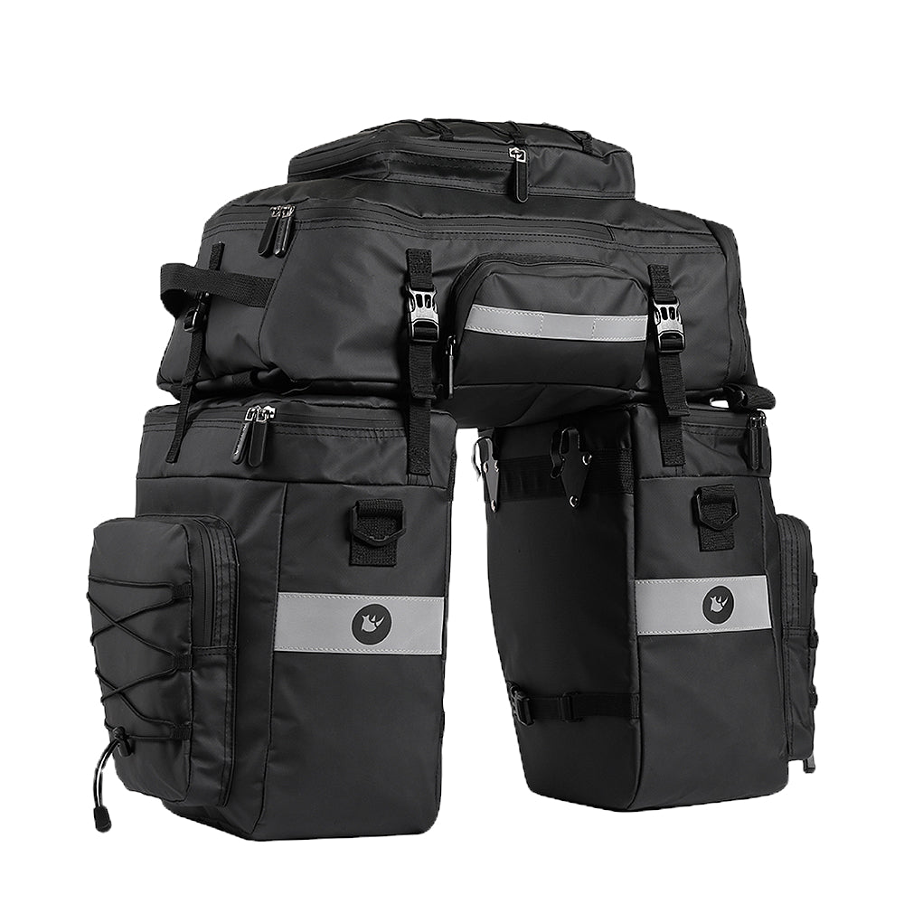 RHINOWALK 3-In-One High-Capacity Waterproof Bike Pannier Bag image 0