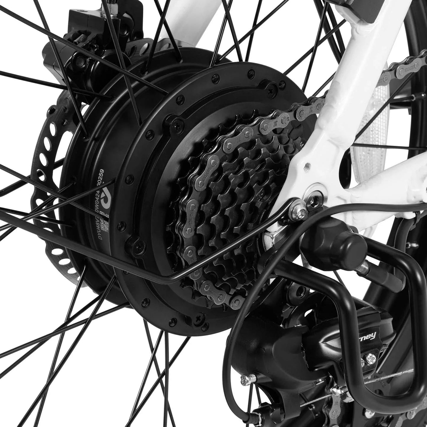 Bicicleta eléctrica de ciudad plegable de neumáticos anchos DYU C9 1000W 20 pulgadas