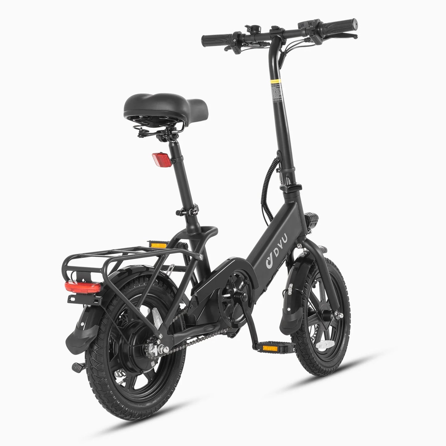 DYU C3 500W 14" Folding Electric City Bike - The Wright Bikes
