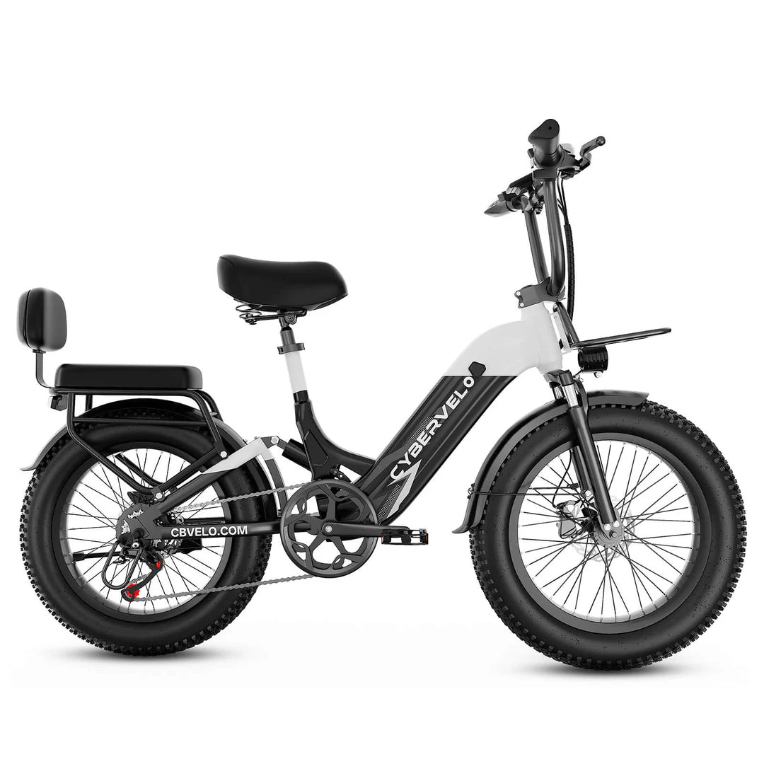 CYBERVELO EK12 750W 20" Fat Tire Cargo E - Bike - The Wright Bikes