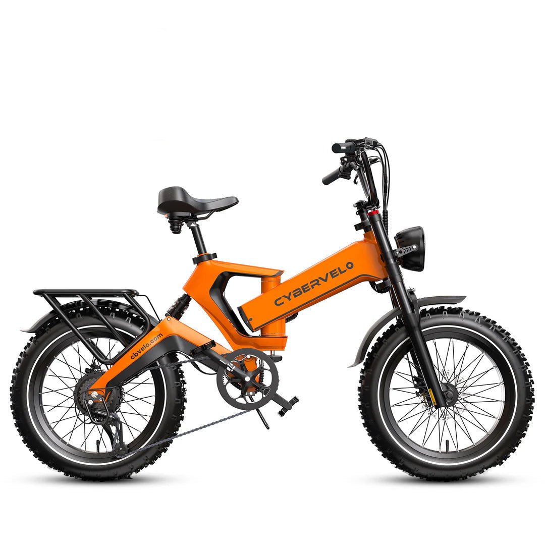CYBERVELO EK6 2000W 8 - Speed Fat Tire Folding E - Bike - The Wright Bikes