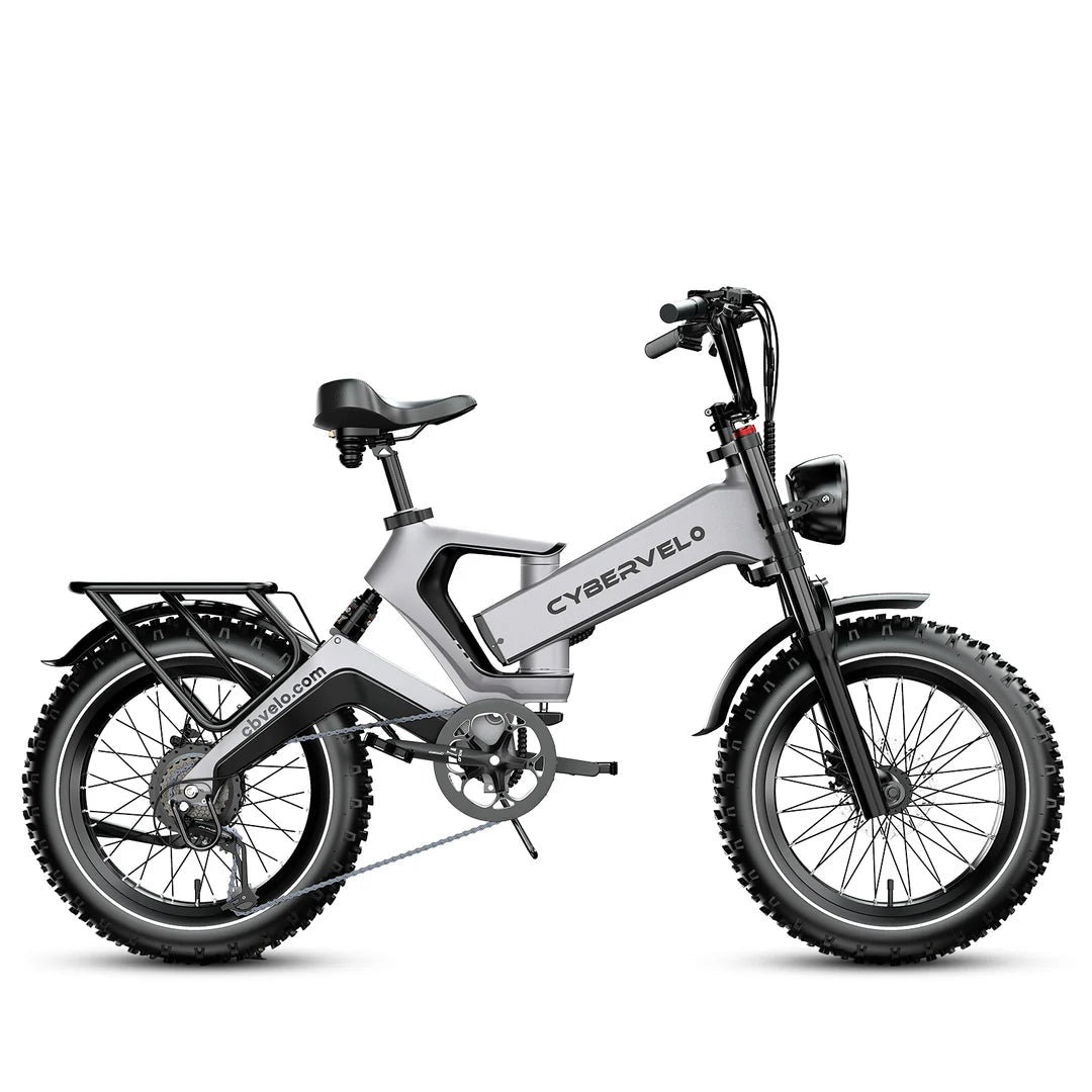 CYBERVELO EK6 2000W 8 - Speed Fat Tire Folding E - Bike - The Wright Bikes