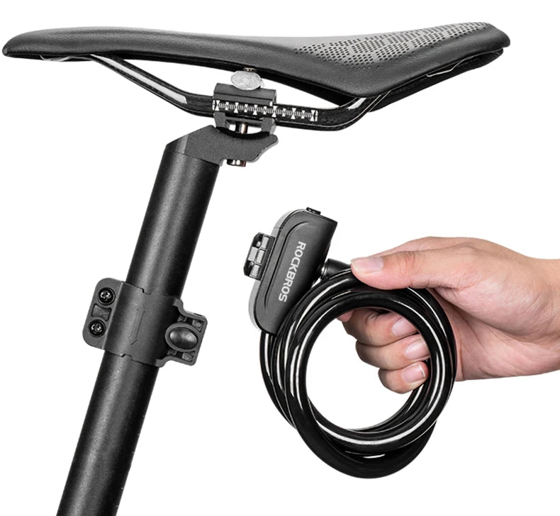 ROCKBROS Anti - Theft Portable Bicycle Cable Lock - The Wright Bikes