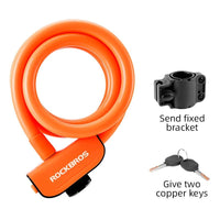 ROCKBROS Anti - Theft Portable Bicycle Cable Lock - The Wright Bikes