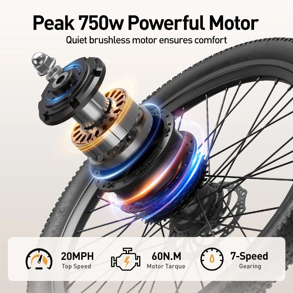 AAIRSK SU7 400W Hybrid Electric Bike - The Wright Bikes