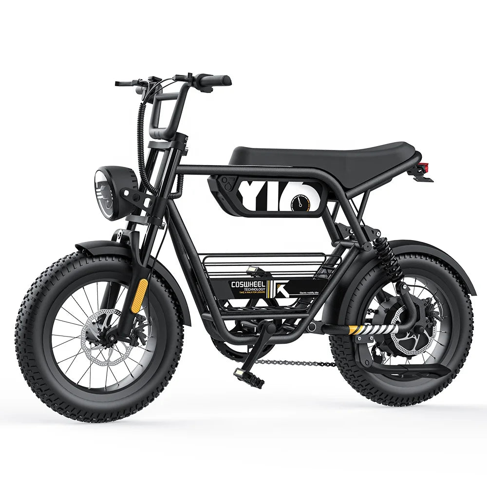 COSWHEEL Y16 1000W 48V Fat Tire Mountain E - Bike - The Wright Bikes