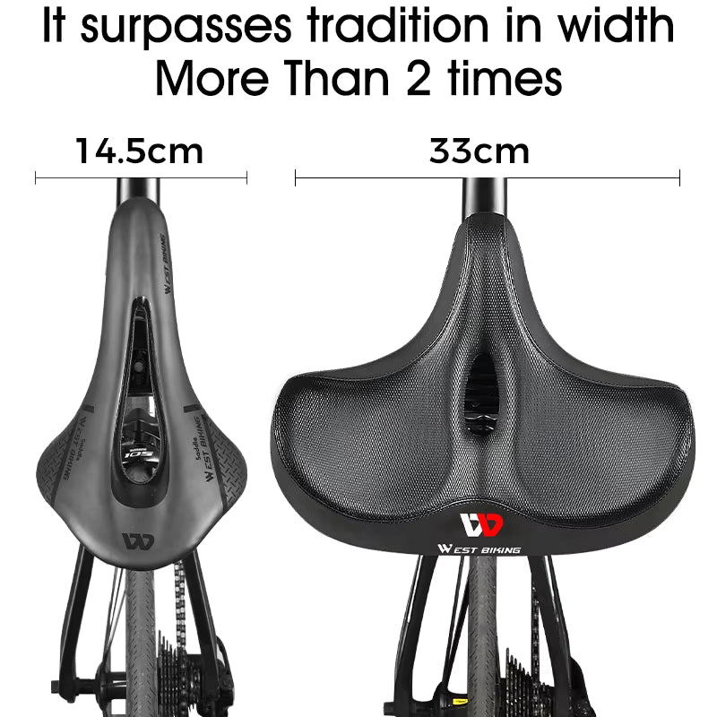 WEST BIKING Ergonomic Soft Bicycle Saddle