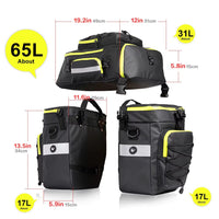 RHINOWALK 3 - In - One Bike Pannier Bag - The Wright Bikes