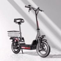 HEZZO T3 500W 15AH 32MPH Electric Scooter W/Basket - The Wright Bikes