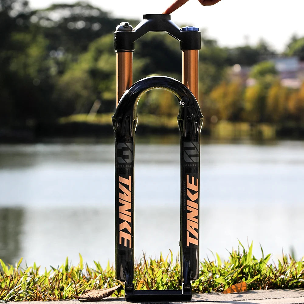 TANKE Horquilla Neumática de Suspensión Delantera Ajustable de 26/27.5/29 Pulgadas