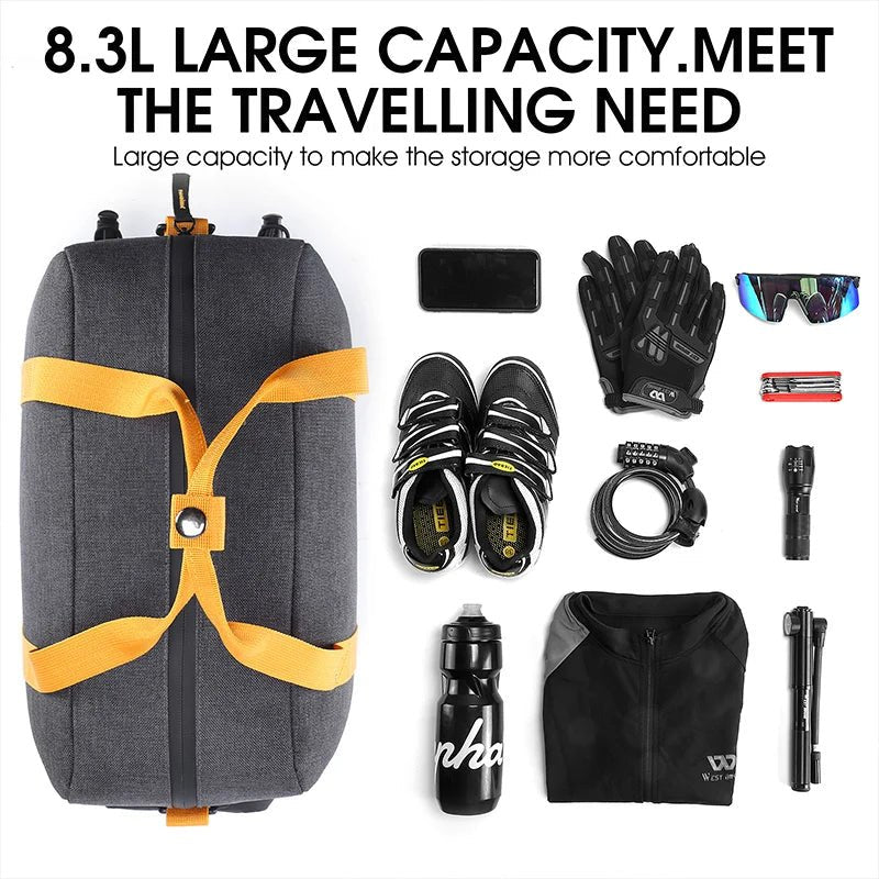 WEST BIKING 8.3L Large Capacity Bicycle Trunk Handbag - The Wright Bikes