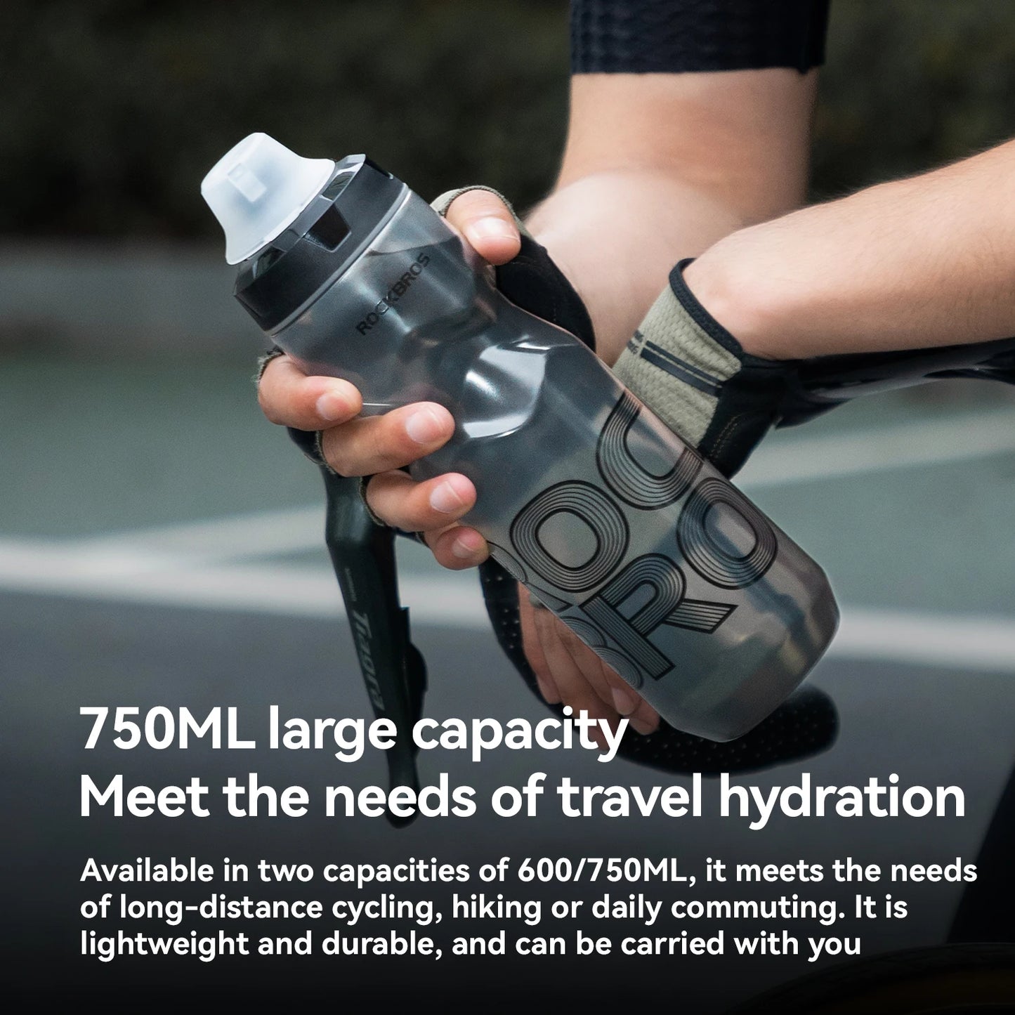 ROCKBROS 600/750ml Lightweight Sports Cycling Water Bottle - The Wright Bikes