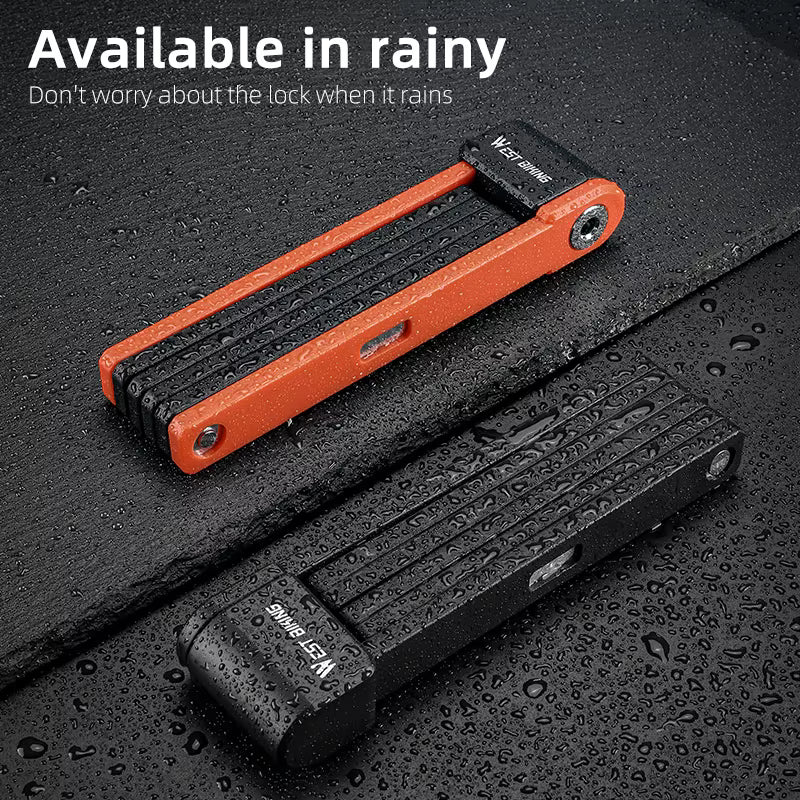 WEST BIKING Anti-Theft Portable Bicycle Folding Lock