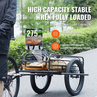 VEVOR High - Capacity 20" Bike Cargo Trailer - The Wright Bikes