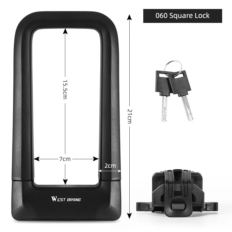 WEST BIKING Anti-Theft Bicycle U-Lock