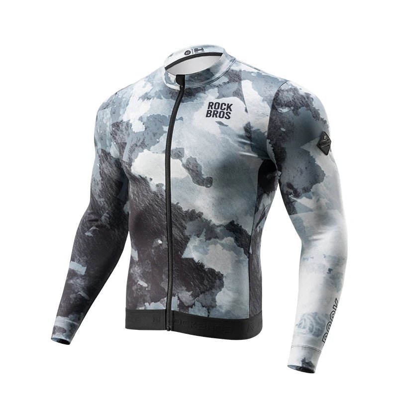 ROCKBROS Autumn Winter Long Sleeve Cycling Jersey - The Wright Bikes