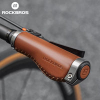ROCKBROS Premium Leather Bicycle Handlebar Grip