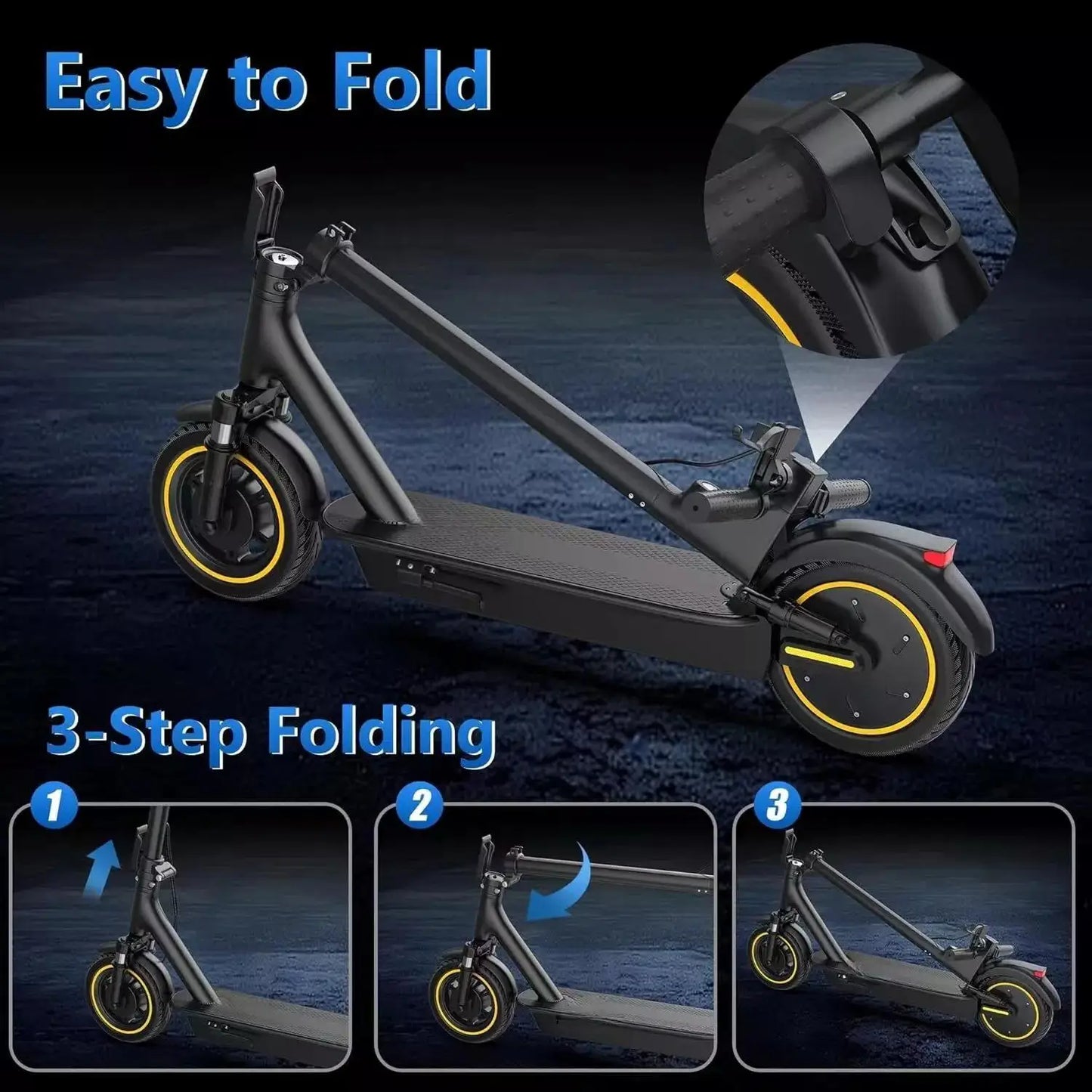 LADPED LPMAX 500W 14.5AH 22MPH Folding Electric Scooter