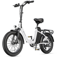 Bicicleta eléctrica de ciudad plegable de neumáticos anchos DYU C9 1000W 20 pulgadas