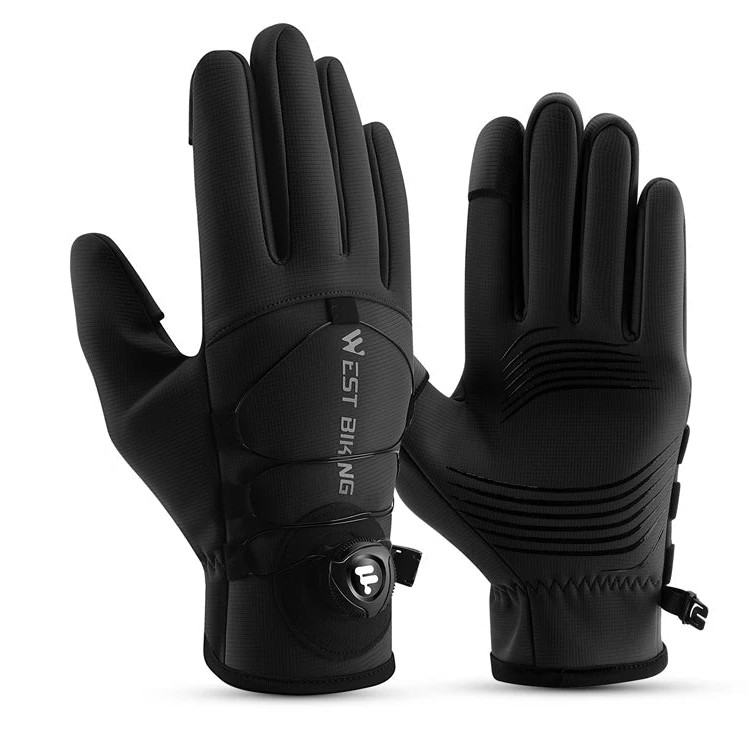 WEST BIKING Men's Waterproof Winter Thermal Cycling Gloves