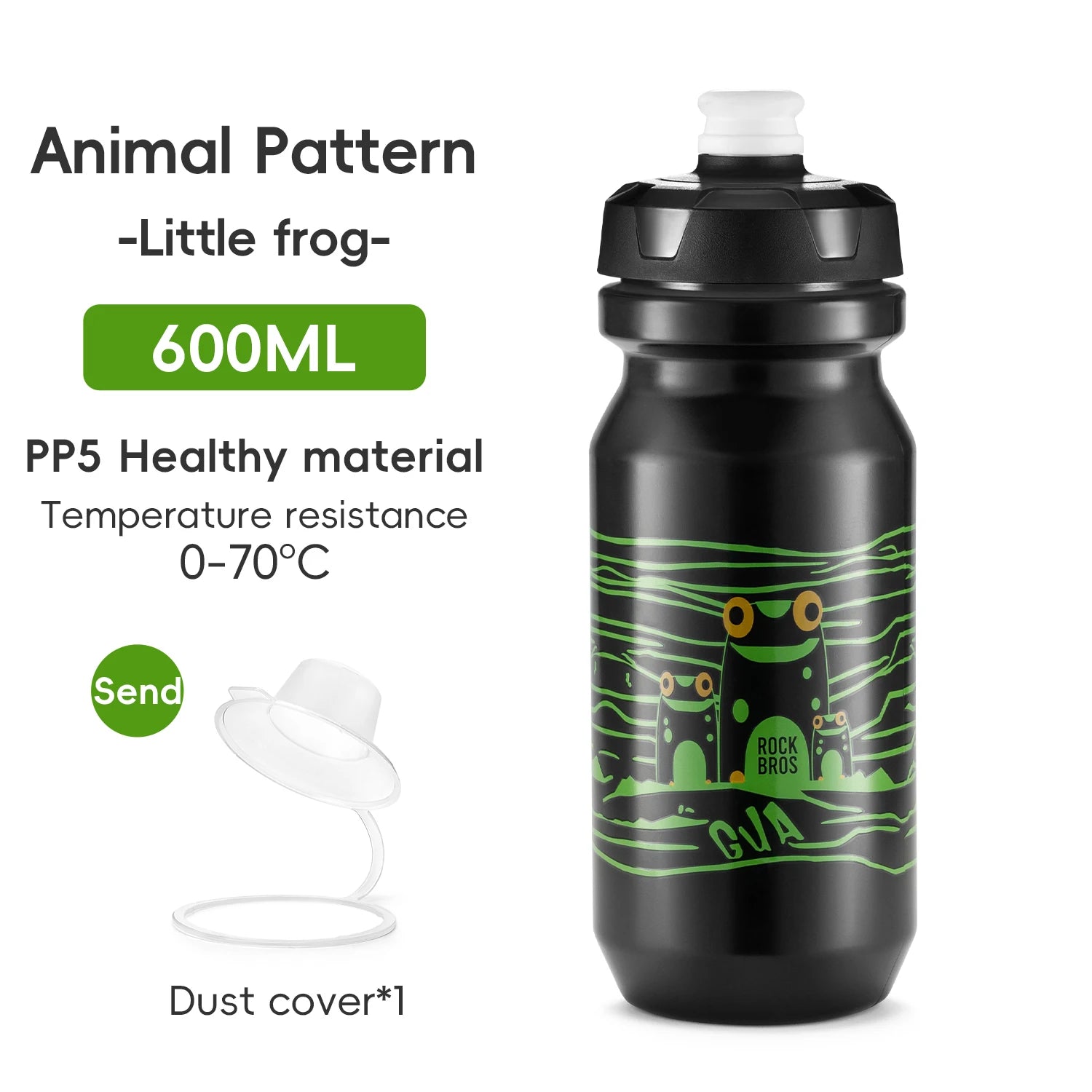ROCKBROS 600/750ml Lightweight Sports Cycling Water Bottle - The Wright Bikes