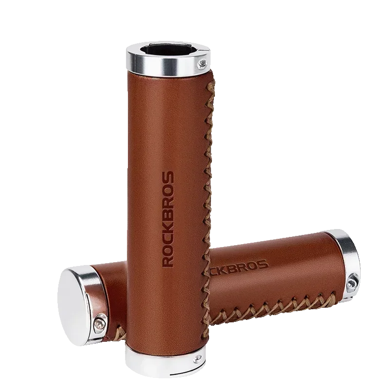 ROCKBROS Premium Leather Bicycle Handlebar Grip