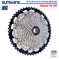 SUNSHINE Bicycle Cassette 8/9/10/11/12Speed Freewheel HG Structure Sprocket 32/36T/40T/42T/46T/50T/52T Flywheel For SHIMANO/SRAM - The Wright Bikes