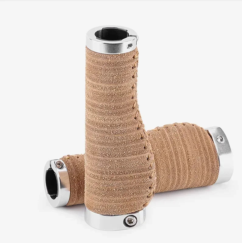 ROCKBROS Premium Leather Bicycle Handlebar Grip