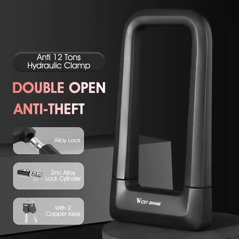 WEST BIKING Anti-Theft Bicycle U-Lock The Wright Bikes