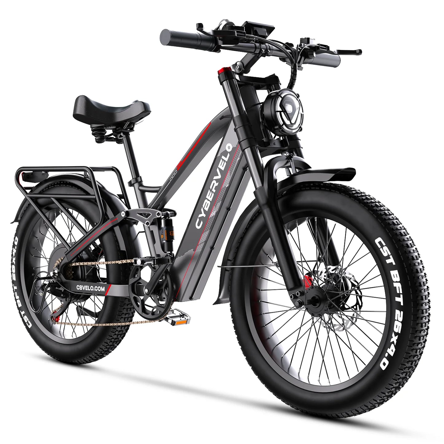 CYBERVELO EK9 5000W 7-Speed Fat Tire Mountain E-Bike