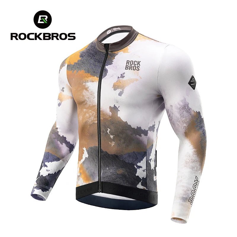 ROCKBROS Autumn Winter Long Sleeve Cycling Jersey - The Wright Bikes