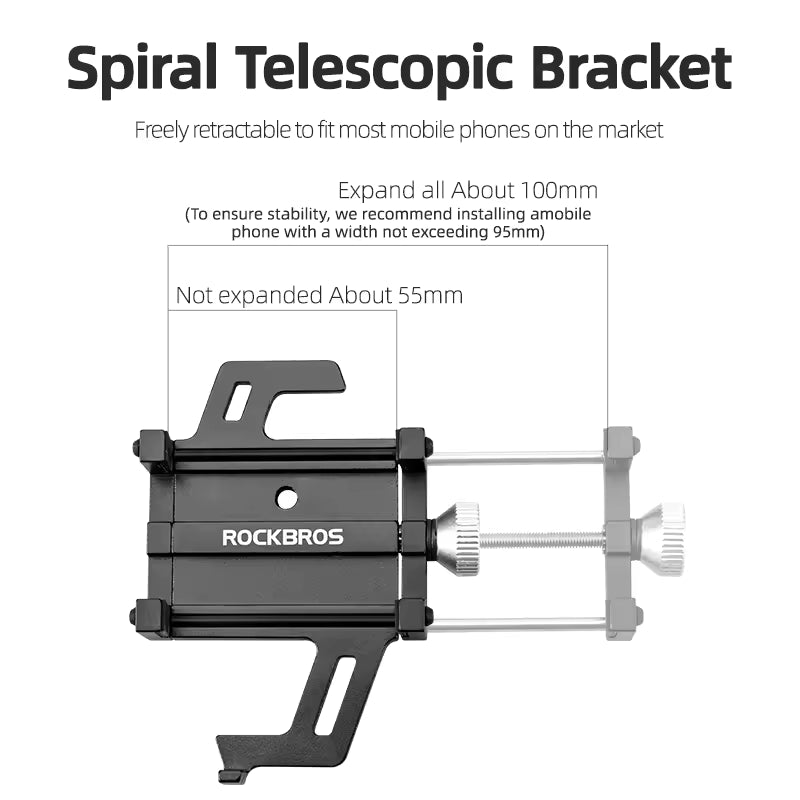 ROCKBROS Heavy-Duty Bike Phone Holder