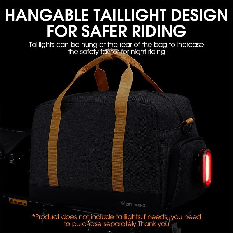 WEST BIKING 8.3L Large Capacity Bicycle Trunk Handbag - The Wright Bikes