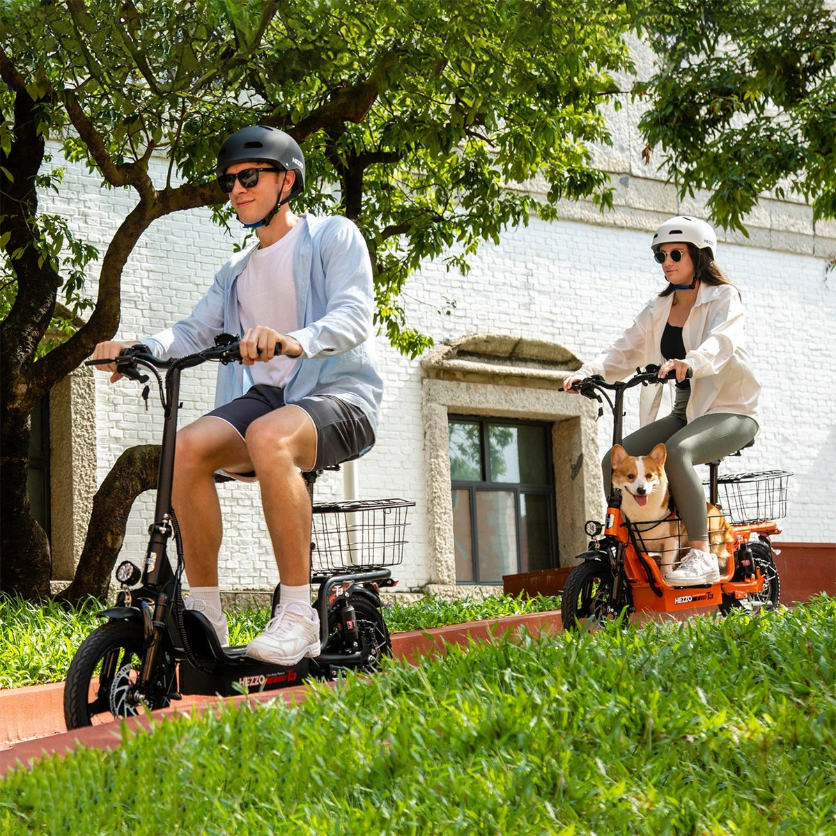 HEZZO T3 500W 15AH 32MPH Electric Scooter W/Basket - The Wright Bikes