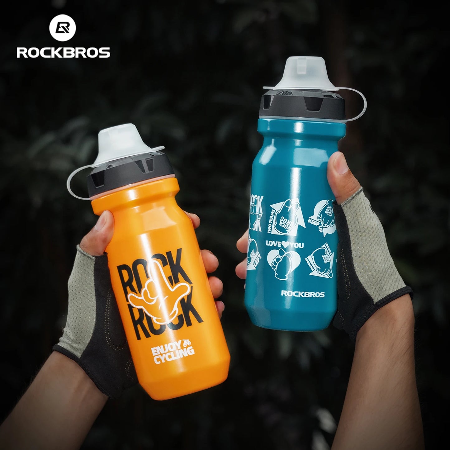 ROCKBROS 600/750ml Lightweight Sports Cycling Water Bottle - The Wright Bikes
